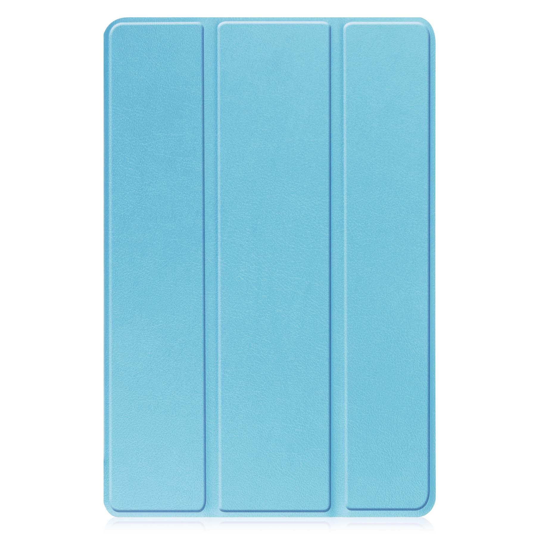 BASEY. Hoesje Geschikt voor Lenovo Tab M10 (3rd gen) Hoes Case Tablet Hoesje Tri-fold Met Screenprotector - Hoes Geschikt voor Lenovo Tab M10 (3e gen) Hoesje Hard Cover Bookcase Hoes - Lichtblauw