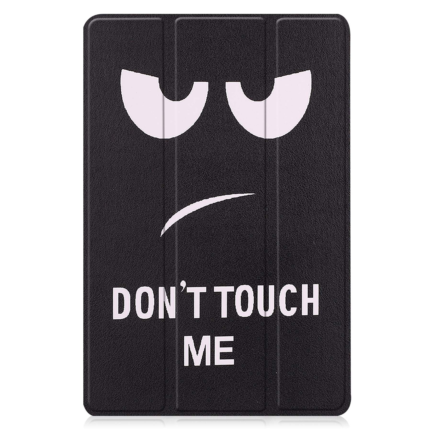 BASEY. Hoesje Geschikt voor Lenovo Tab M10 (3rd gen) Hoes Case Tablet Hoesje Tri-fold Met Screenprotector - Hoes Geschikt voor Lenovo Tab M10 (3e gen) Hoesje Hard Cover Bookcase Hoes - Don't Touch Me