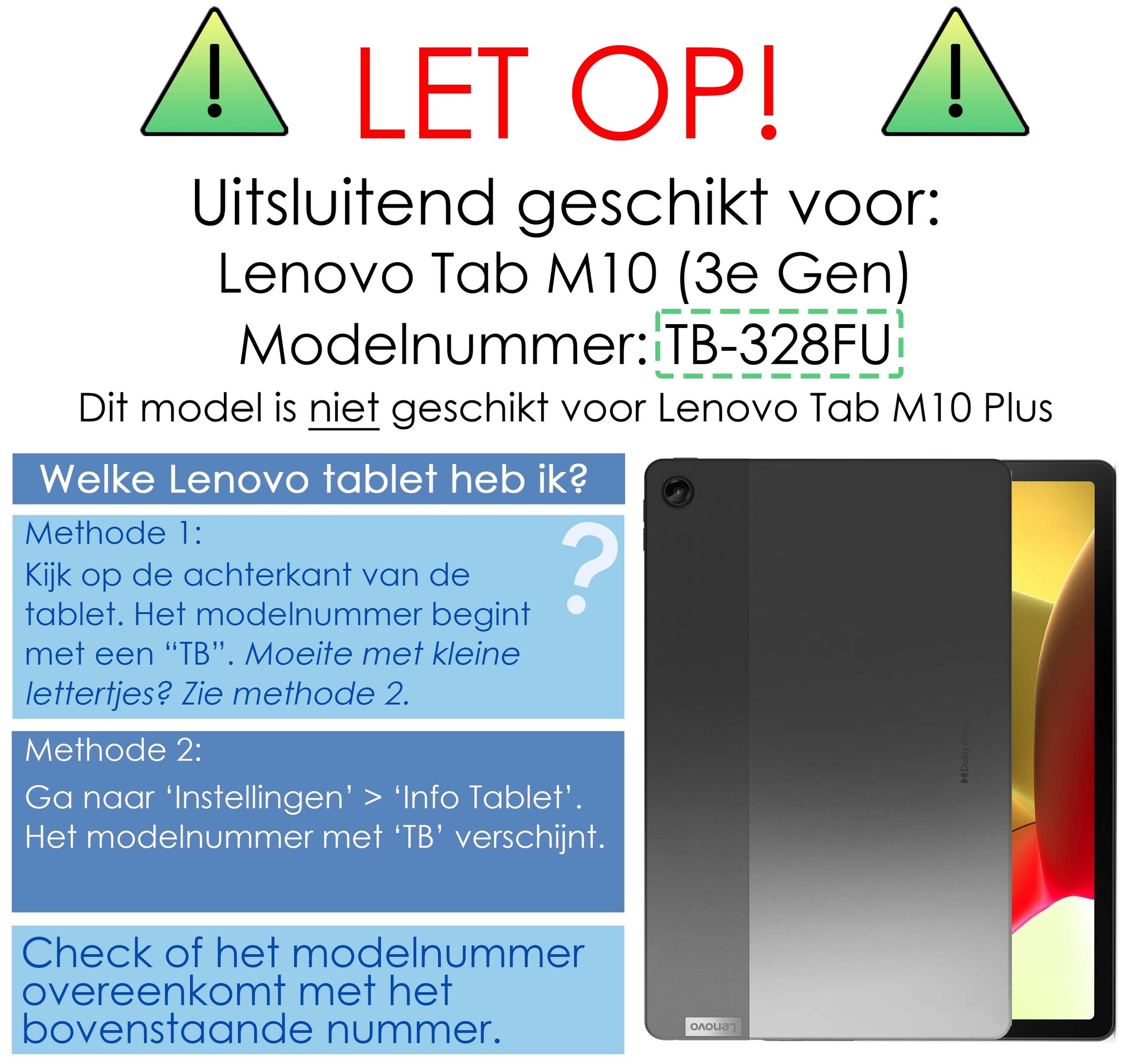 NoXx Hoesje Geschikt voor Lenovo Tab M10 (3rd gen) Hoesje Case Hard Cover Hoes Book Case - Donkerblauw