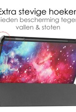 NoXx Hoesje Geschikt voor Lenovo Tab M10 (3rd gen) Hoesje Case Hard Cover Hoes Book Case - Galaxy