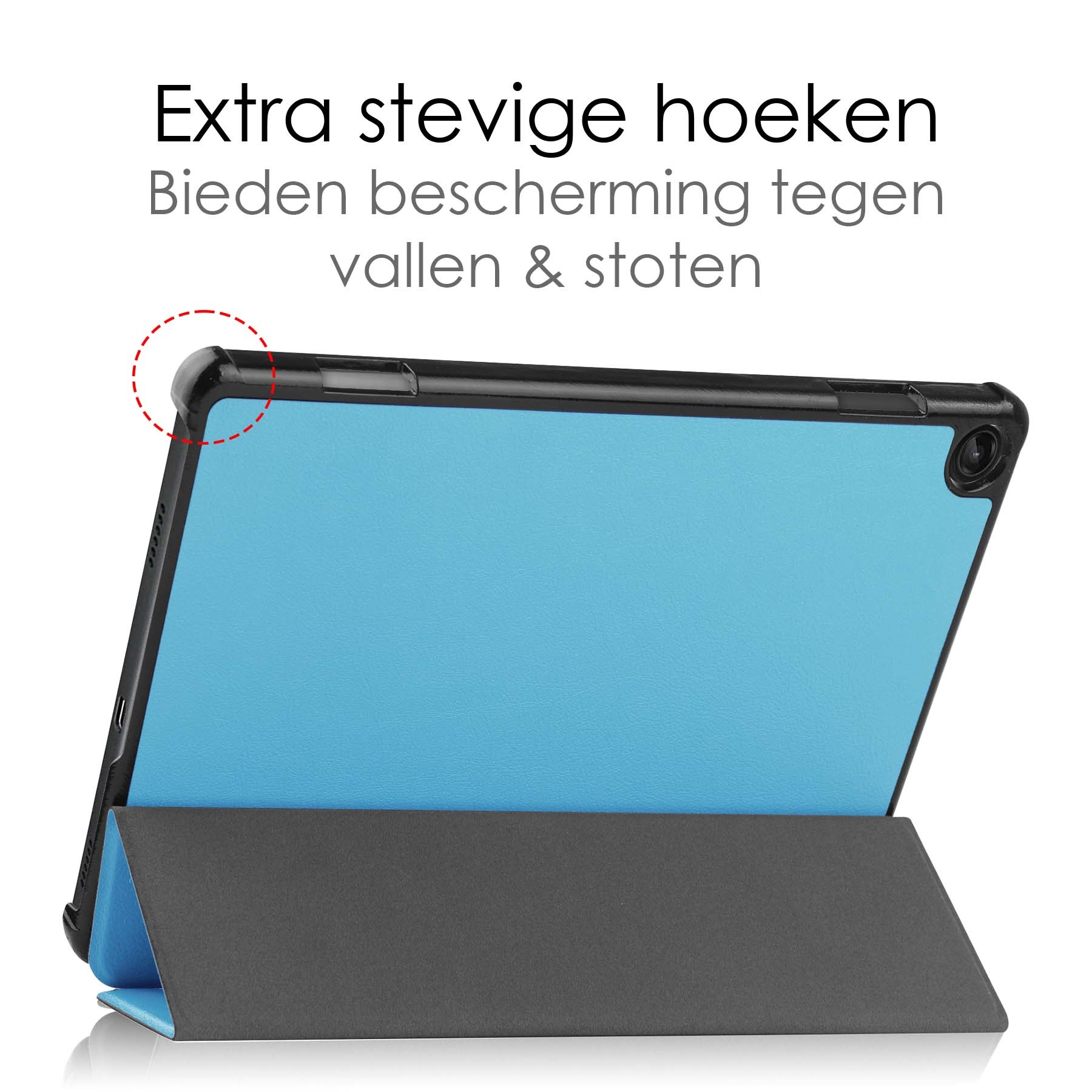 NoXx Hoesje Geschikt voor Lenovo Tab M10 (3rd gen) Hoesje Case Hard Cover Hoes Book Case - Lichtblauw