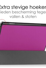 NoXx Hoesje Geschikt voor Lenovo Tab M10 (3rd gen) Hoesje Case Hard Cover Hoes Book Case - Paars