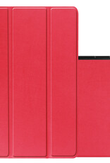 NoXx Hoesje Geschikt voor Lenovo Tab M10 (3rd gen) Hoesje Case Hard Cover Hoes Book Case - Rood