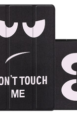 NoXx Hoesje Geschikt voor Lenovo Tab M10 (3rd gen) Hoesje Case Hard Cover Hoes Book Case - Don't Touch Me