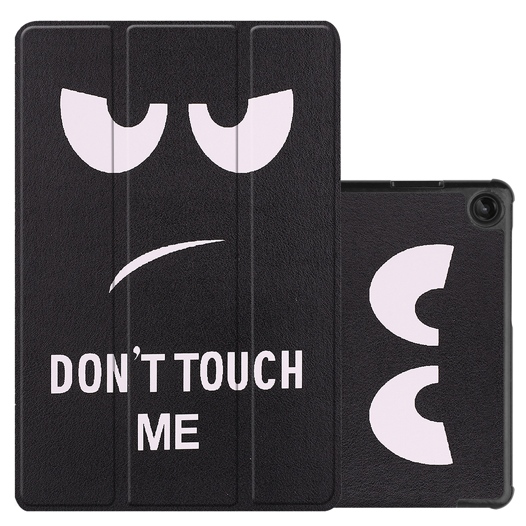 NoXx Hoesje Geschikt voor Lenovo Tab M10 (3rd gen) Hoesje Case Hard Cover Hoes Book Case - Don't Touch Me