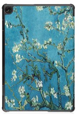 NoXx Hoesje Geschikt voor Lenovo Tab M10 (3rd gen) Hoesje Case Hard Cover Hoes Book Case Met Screenprotector - Bloesem