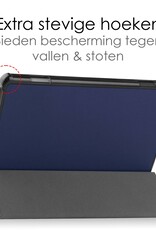 NoXx Hoesje Geschikt voor Lenovo Tab M10 (3rd gen) Hoesje Case Hard Cover Hoes Book Case Met Screenprotector - Donkerblauw