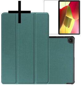 NoXx NoXx Lenovo Tab M10 (Gen 3) Hoesje Met Screenprotector - Donkergroen