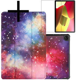 NoXx NoXx Lenovo Tab M10 (Gen 3) Hoesje Met Screenprotector - Galaxy