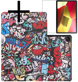 NoXx NoXx Lenovo Tab M10 (Gen 3) Hoesje Met Screenprotector - Graffity