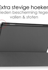 NoXx Hoesje Geschikt voor Lenovo Tab M10 (3rd gen) Hoesje Case Hard Cover Hoes Book Case Met Screenprotector - Grijs