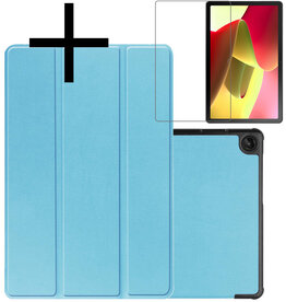 NoXx NoXx Lenovo Tab M10 (Gen 3) Hoesje Met Screenprotector - Lichtblauw