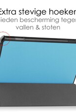 NoXx Hoesje Geschikt voor Lenovo Tab M10 (3rd gen) Hoesje Case Hard Cover Hoes Book Case Met Screenprotector - Lichtblauw