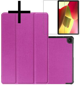 NoXx NoXx Lenovo Tab M10 (Gen 3) Hoesje Met Screenprotector - Paars