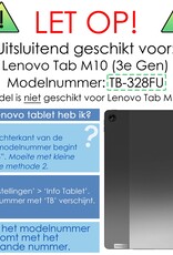 NoXx Hoesje Geschikt voor Lenovo Tab M10 (3rd gen) Hoesje Case Hard Cover Hoes Book Case Met Screenprotector - Paars