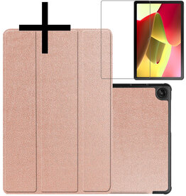 NoXx NoXx Lenovo Tab M10 (Gen 3) Hoesje Met Screenprotector - Rose Goud
