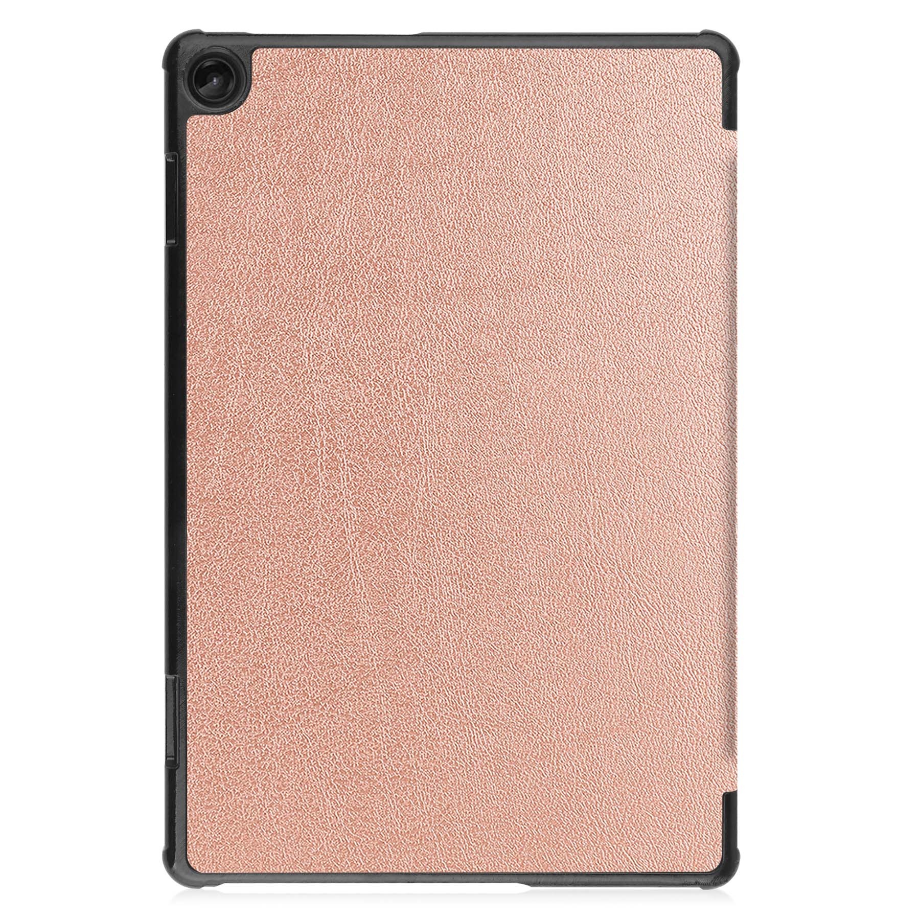 NoXx Hoesje Geschikt voor Lenovo Tab M10 (3rd gen) Hoesje Case Hard Cover Hoes Book Case Met Screenprotector - Rosé goud