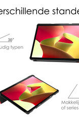 NoXx Hoesje Geschikt voor Lenovo Tab M10 (3rd gen) Hoesje Case Hard Cover Hoes Book Case Met Screenprotector - Rood