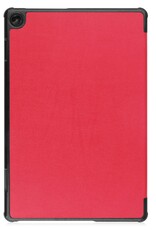 NoXx Hoesje Geschikt voor Lenovo Tab M10 (3rd gen) Hoesje Case Hard Cover Hoes Book Case Met Screenprotector - Rood