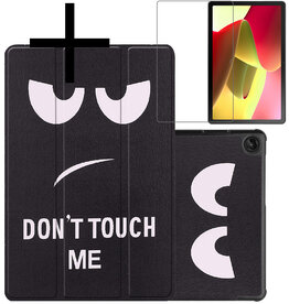 NoXx NoXx Lenovo Tab M10 (Gen 3) Hoesje Met Screenprotector - Don't Touch Me