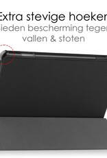 NoXx Hoesje Geschikt voor Lenovo Tab M10 (3rd gen) Hoesje Case Hard Cover Hoes Book Case Met Screenprotector - Zwart