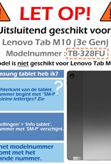 Nomfy Screenprotector Geschikt voor Lenovo Tab M10 (3rd gen) Screenprotector Bescherm Glas - Screen Protector Geschikt voor Lenovo Tab M10 (3e gen) Screenprotector Tempered Glass - 3 PACK