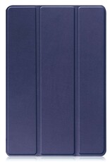 Nomfy Hoes Geschikt voor Lenovo Tab M10 (3rd gen) Hoes Tri-fold Tablet Hoesje Case - Hoesje Geschikt voor Lenovo Tab M10 (3e gen) Hoesje Hardcover Bookcase - Donkerblauw