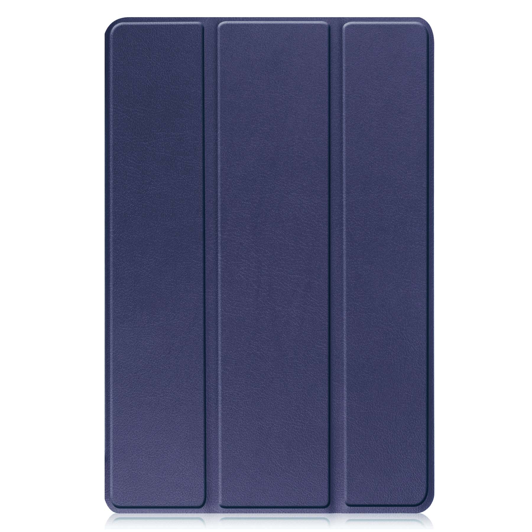 Nomfy Hoes Geschikt voor Lenovo Tab M10 (3rd gen) Hoes Tri-fold Tablet Hoesje Case - Hoesje Geschikt voor Lenovo Tab M10 (3e gen) Hoesje Hardcover Bookcase - Donkerblauw