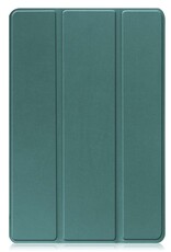 Nomfy Hoes Geschikt voor Lenovo Tab M10 (3rd gen) Hoes Tri-fold Tablet Hoesje Case - Hoesje Geschikt voor Lenovo Tab M10 (3e gen) Hoesje Hardcover Bookcase - Donkergroen