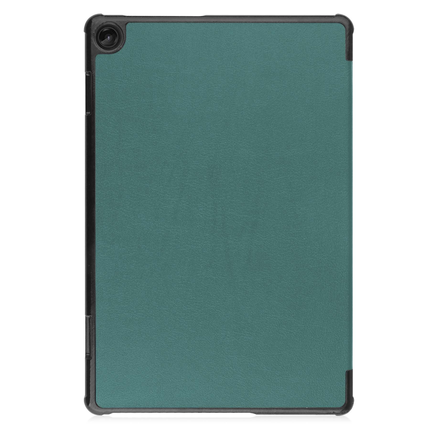 Nomfy Hoes Geschikt voor Lenovo Tab M10 (3rd gen) Hoes Tri-fold Tablet Hoesje Case - Hoesje Geschikt voor Lenovo Tab M10 (3e gen) Hoesje Hardcover Bookcase - Donkergroen