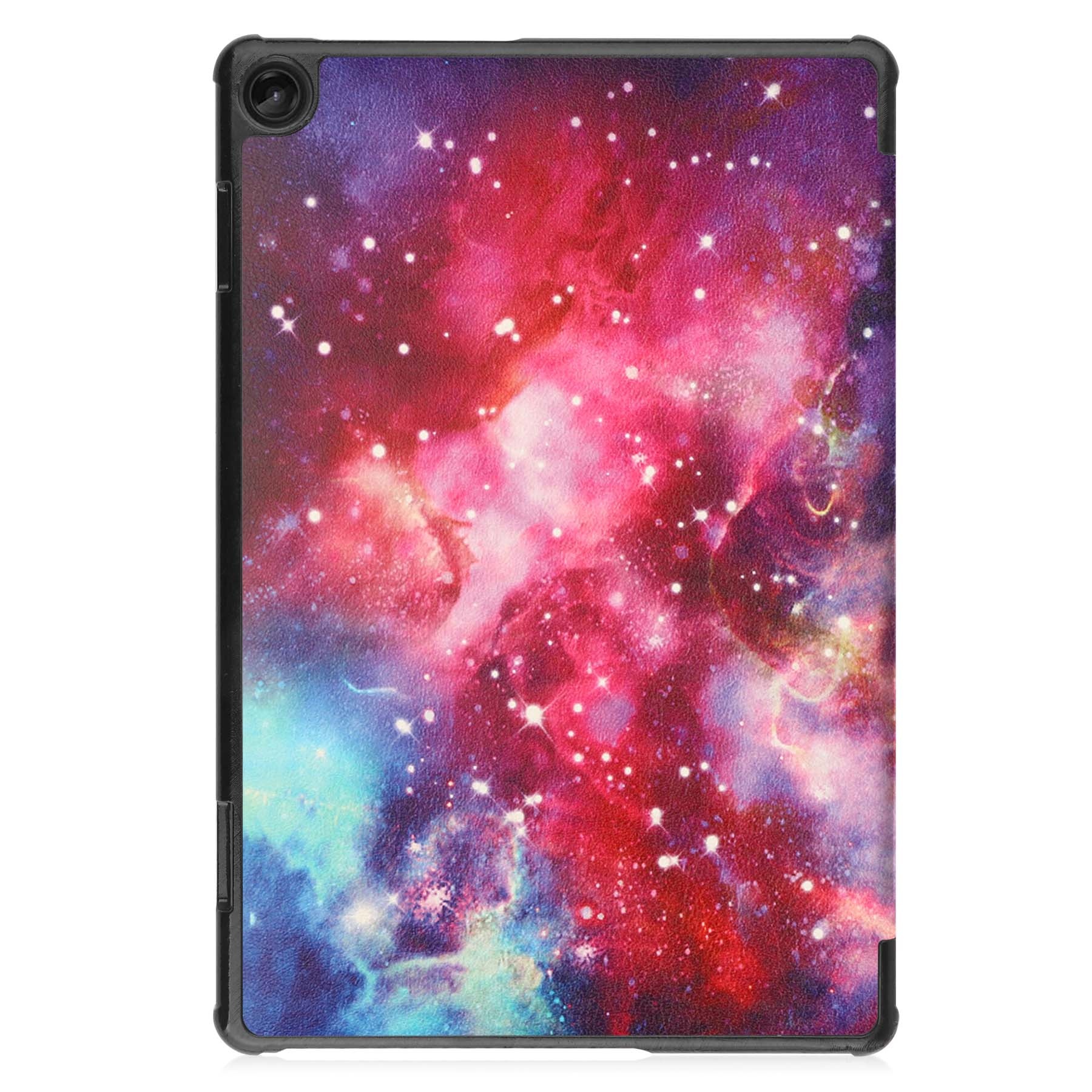 Nomfy Hoes Geschikt voor Lenovo Tab M10 (3rd gen) Hoes Tri-fold Tablet Hoesje Case - Hoesje Geschikt voor Lenovo Tab M10 (3e gen) Hoesje Hardcover Bookcase - Galaxy