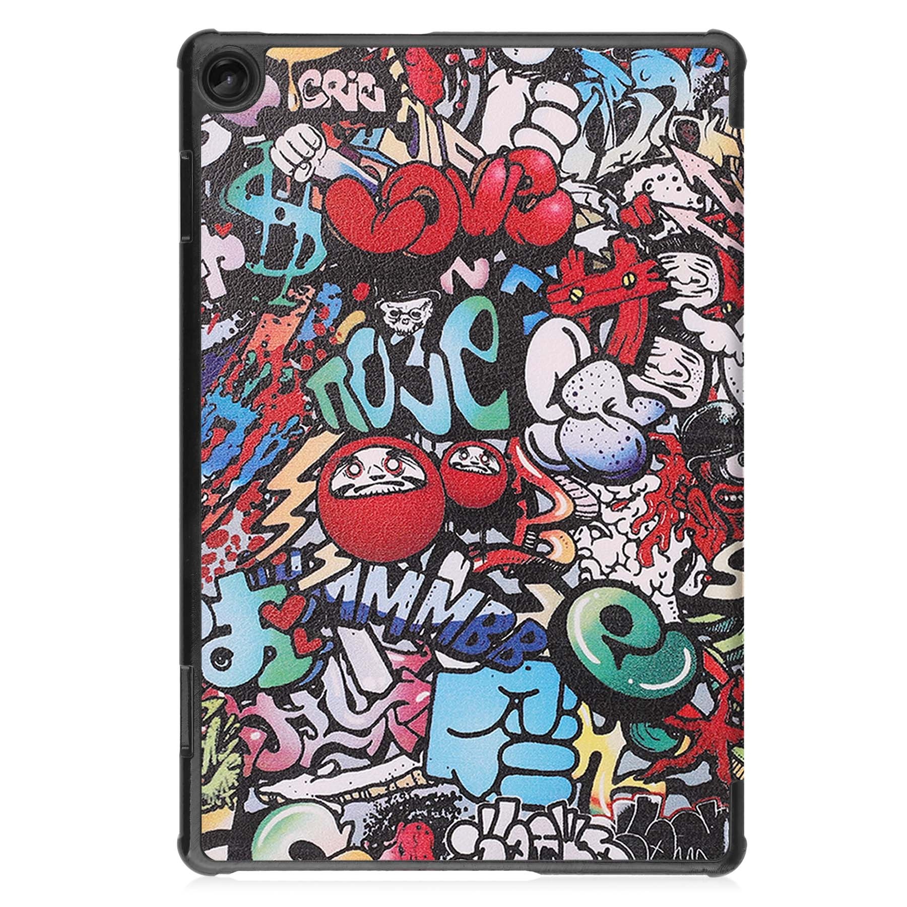 Nomfy Hoes Geschikt voor Lenovo Tab M10 (3rd gen) Hoes Tri-fold Tablet Hoesje Case - Hoesje Geschikt voor Lenovo Tab M10 (3e gen) Hoesje Hardcover Bookcase - Graffity