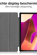 Nomfy Hoes Geschikt voor Lenovo Tab M10 (3rd gen) Hoes Tri-fold Tablet Hoesje Case - Hoesje Geschikt voor Lenovo Tab M10 (3e gen) Hoesje Hardcover Bookcase - Grijs