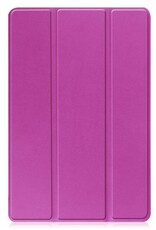 Nomfy Hoes Geschikt voor Lenovo Tab M10 (3rd gen) Hoes Tri-fold Tablet Hoesje Case - Hoesje Geschikt voor Lenovo Tab M10 (3e gen) Hoesje Hardcover Bookcase - Paars