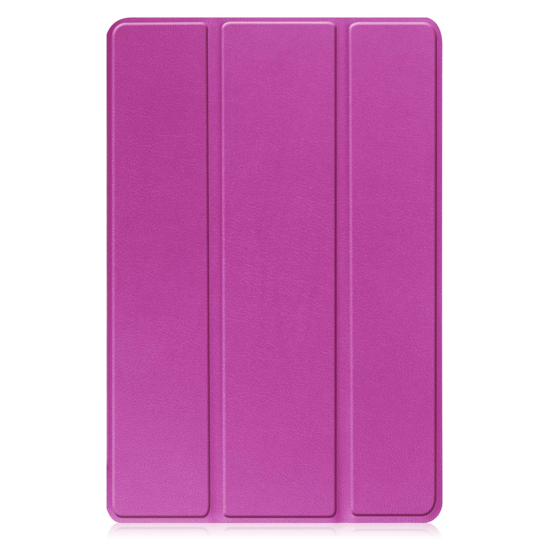 Nomfy Hoes Geschikt voor Lenovo Tab M10 (3rd gen) Hoes Tri-fold Tablet Hoesje Case - Hoesje Geschikt voor Lenovo Tab M10 (3e gen) Hoesje Hardcover Bookcase - Paars