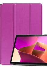 Nomfy Hoes Geschikt voor Lenovo Tab M10 (3rd gen) Hoes Tri-fold Tablet Hoesje Case - Hoesje Geschikt voor Lenovo Tab M10 (3e gen) Hoesje Hardcover Bookcase - Paars