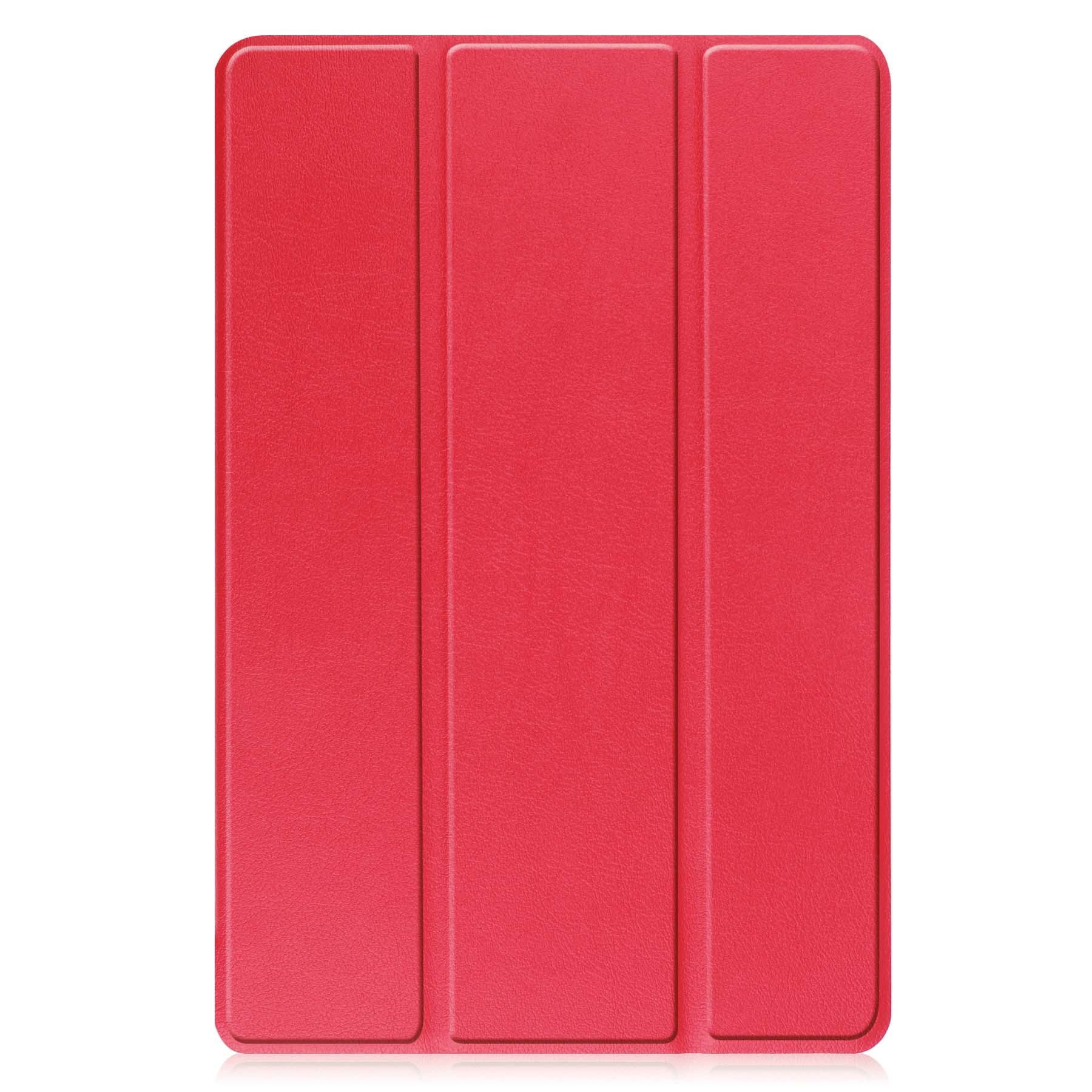 Nomfy Hoes Geschikt voor Lenovo Tab M10 (3rd gen) Hoes Tri-fold Tablet Hoesje Case - Hoesje Geschikt voor Lenovo Tab M10 (3e gen) Hoesje Hardcover Bookcase - Rood