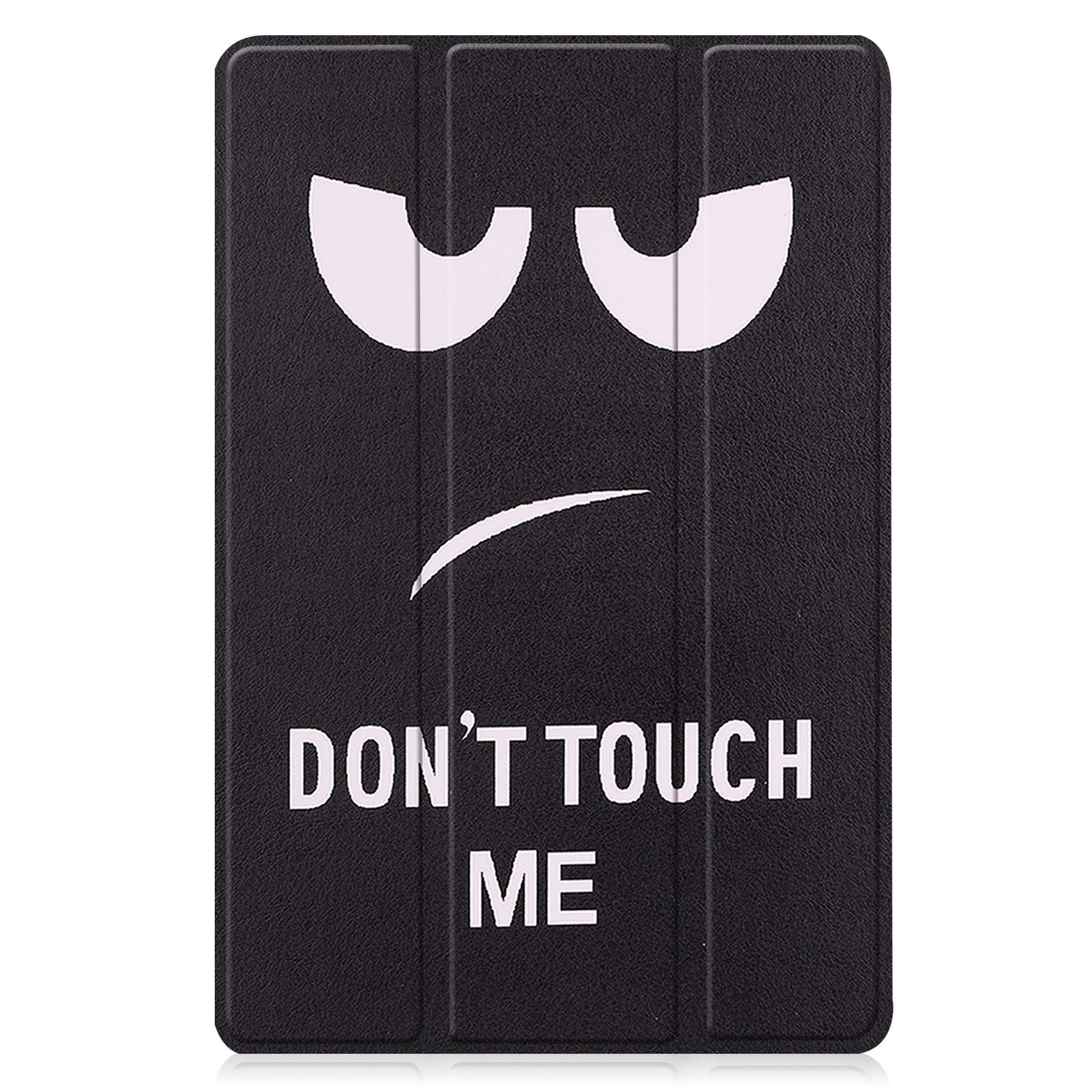 Nomfy Hoes Geschikt voor Lenovo Tab M10 (3rd gen) Hoes Tri-fold Tablet Hoesje Case - Hoesje Geschikt voor Lenovo Tab M10 (3e gen) Hoesje Hardcover Bookcase - Don't Touch Me