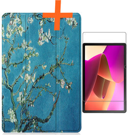 Nomfy Nomfy Lenovo Tab M10 (Gen 3) Hoesje Met Screenprotector - Bloesem