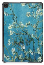 Nomfy Hoes Geschikt voor Lenovo Tab M10 (3rd gen) Hoes Tri-fold Tablet Hoesje Case Met Screenprotector - Hoesje Geschikt voor Lenovo Tab M10 (3e gen) Hoesje Hardcover Bookcase - Bloesem