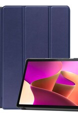 Nomfy Hoes Geschikt voor Lenovo Tab M10 (3rd gen) Hoes Tri-fold Tablet Hoesje Case Met Screenprotector - Hoesje Geschikt voor Lenovo Tab M10 (3e gen) Hoesje Hardcover Bookcase - Donkerblauw