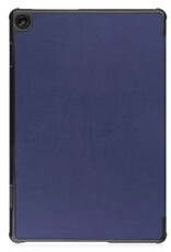 Nomfy Hoes Geschikt voor Lenovo Tab M10 (3rd gen) Hoes Tri-fold Tablet Hoesje Case Met Screenprotector - Hoesje Geschikt voor Lenovo Tab M10 (3e gen) Hoesje Hardcover Bookcase - Donkerblauw