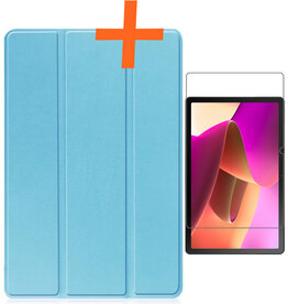 Nomfy Nomfy Lenovo Tab M10 (Gen 3) Hoesje Met Screenprotector - Lichtblauw