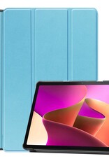 Nomfy Hoes Geschikt voor Lenovo Tab M10 (3rd gen) Hoes Tri-fold Tablet Hoesje Case Met Screenprotector - Hoesje Geschikt voor Lenovo Tab M10 (3e gen) Hoesje Hardcover Bookcase - Lichtblauw