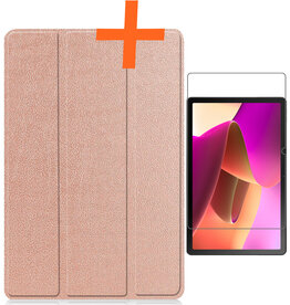 Nomfy Nomfy Lenovo Tab M10 (Gen 3) Hoesje Met Screenprotector - Rose Goud