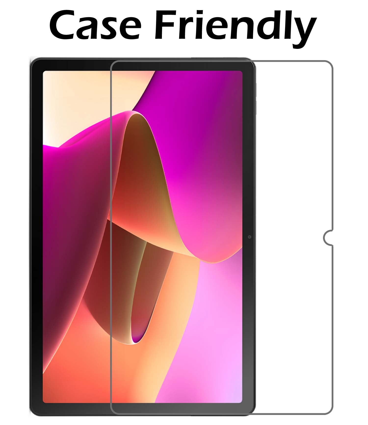 Nomfy Hoes Geschikt voor Lenovo Tab M10 (3rd gen) Hoes Tri-fold Tablet Hoesje Case Met Screenprotector - Hoesje Geschikt voor Lenovo Tab M10 (3e gen) Hoesje Hardcover Bookcase - Rood