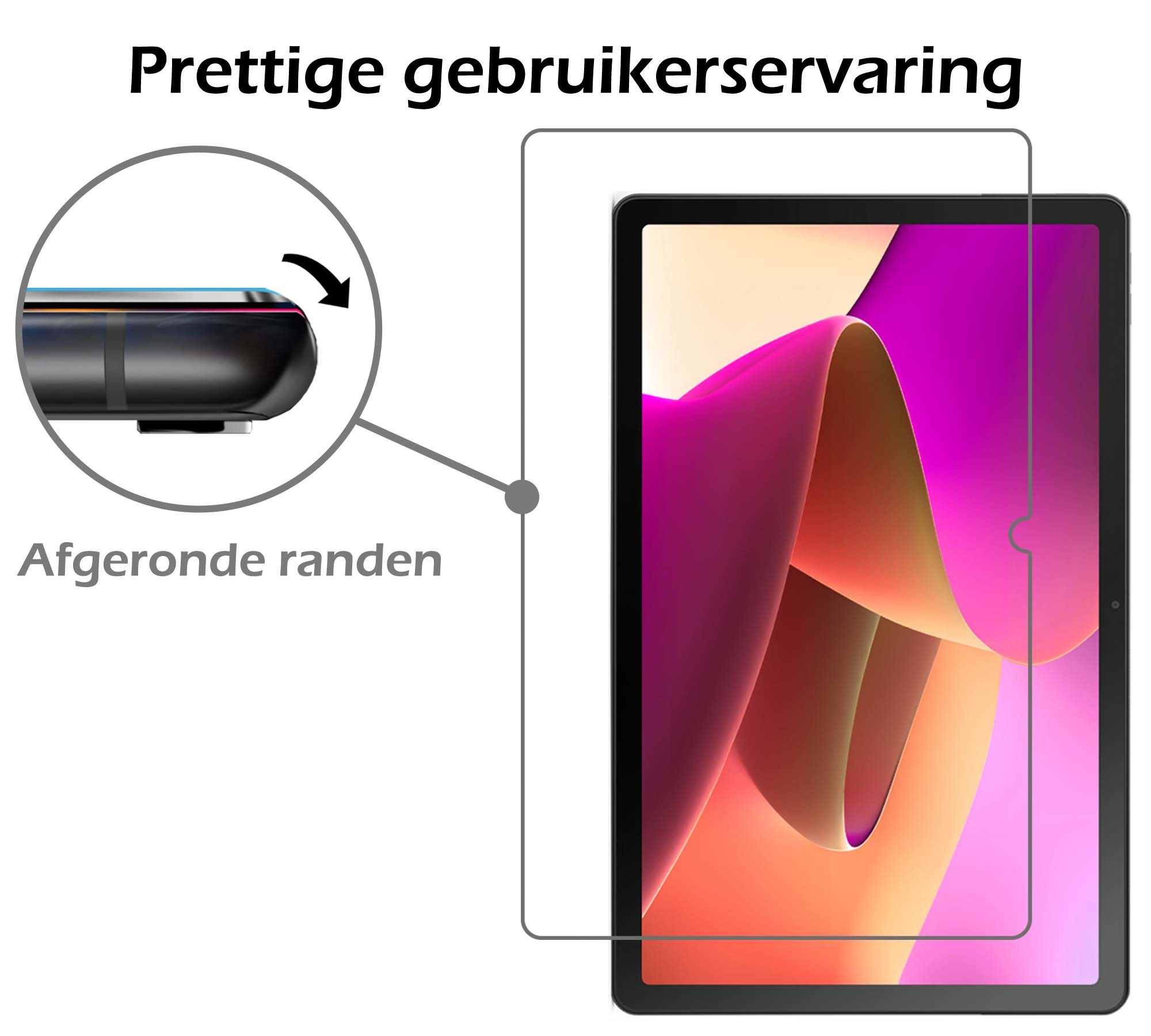 Nomfy Hoes Geschikt voor Lenovo Tab M10 (3rd gen) Hoes Tri-fold Tablet Hoesje Case Met Screenprotector - Hoesje Geschikt voor Lenovo Tab M10 (3e gen) Hoesje Hardcover Bookcase - Rood