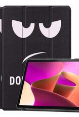 Nomfy Hoes Geschikt voor Lenovo Tab M10 (3rd gen) Hoes Tri-fold Tablet Hoesje Case Met Screenprotector - Hoesje Geschikt voor Lenovo Tab M10 (3e gen) Hoesje Hardcover Bookcase - Don't Touch Me