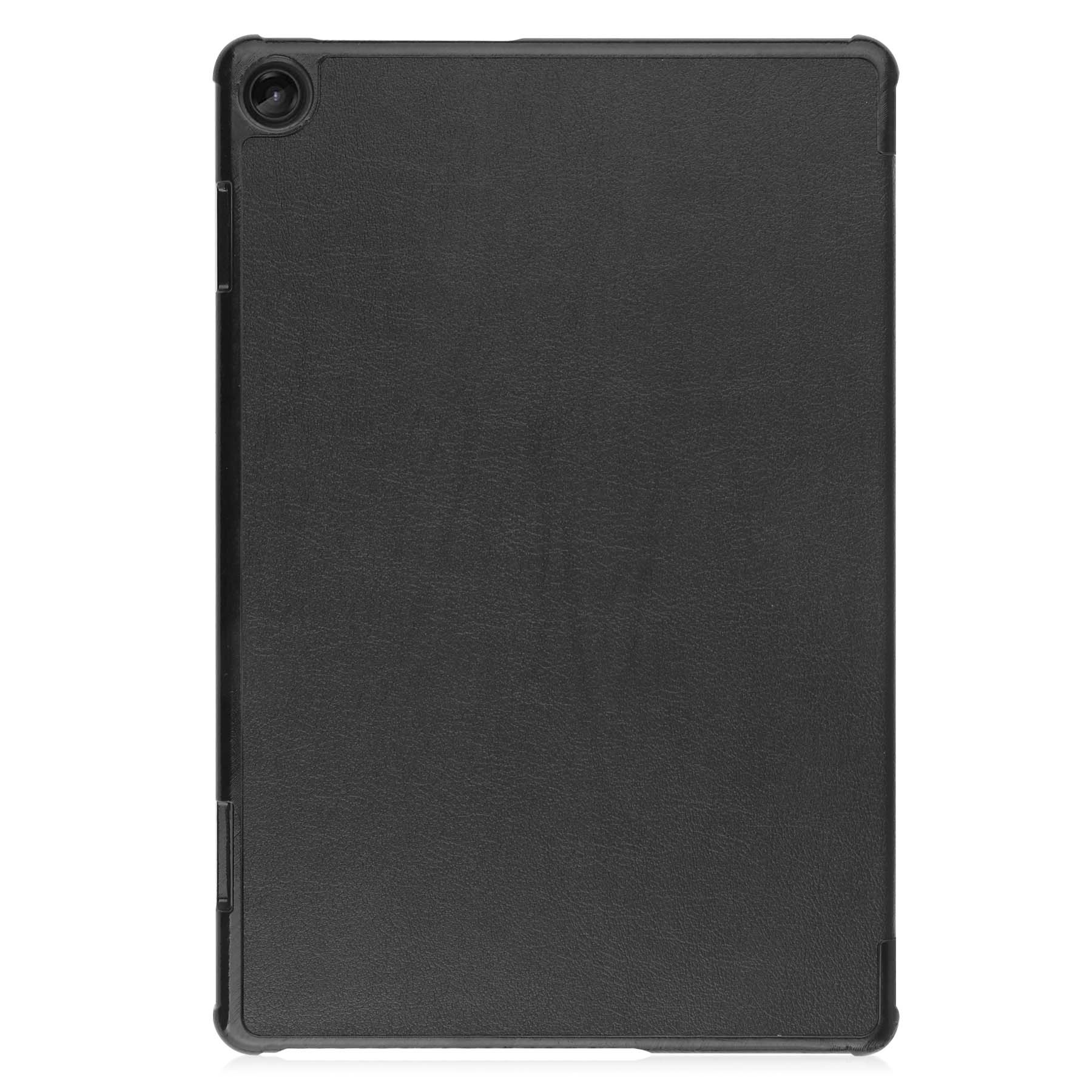 Nomfy Hoes Geschikt voor Lenovo Tab M10 (3rd gen) Hoes Tri-fold Tablet Hoesje Case Met Screenprotector - Hoesje Geschikt voor Lenovo Tab M10 (3e gen) Hoesje Hardcover Bookcase - Zwart