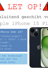 BASEY. Screenprotector Geschikt voor iPhone 15 Plus Screenprotector Privacy Beschermglas - Screenprotector Geschikt voor iPhone 15 Plus Screen Protector Full Screen Privacy - 2 Stuks